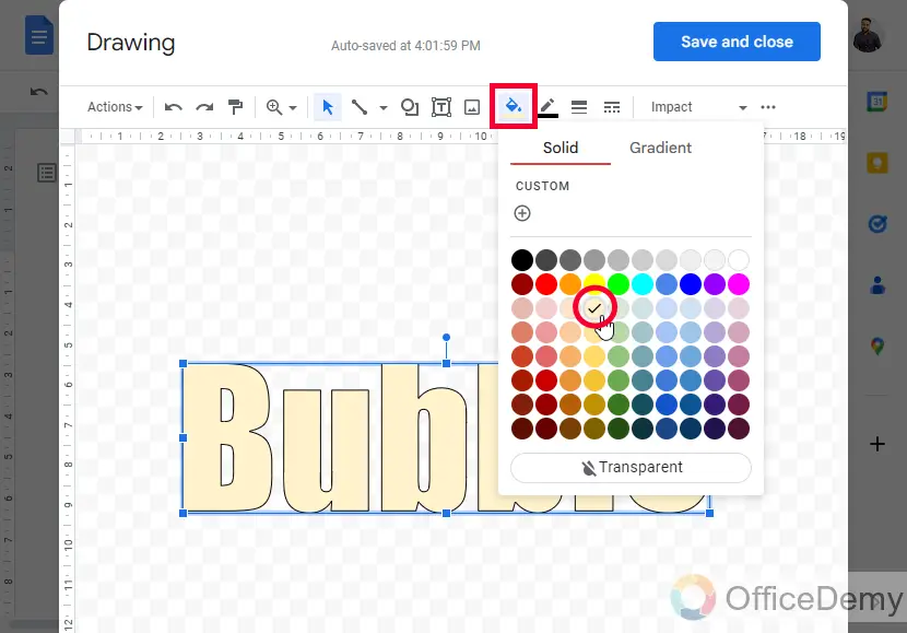 How to Make Bubble Letters in Google Docs 8