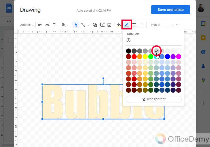 How to Make Bubble Letters in Google Docs 9