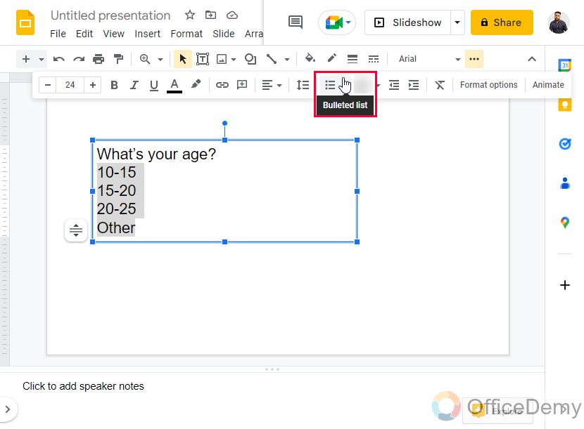 How to Make Checkboxes in Google Slides 5