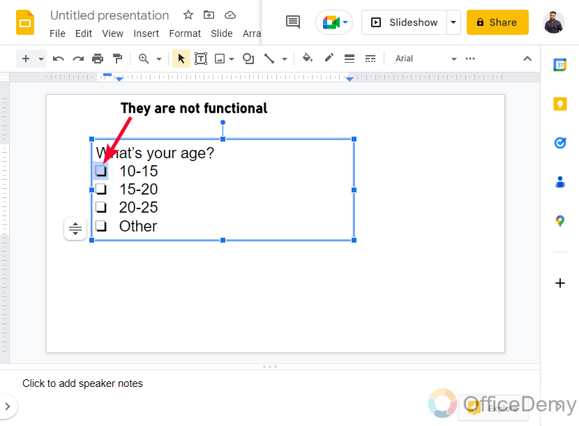How to Make Checkboxes in Google Slides 8