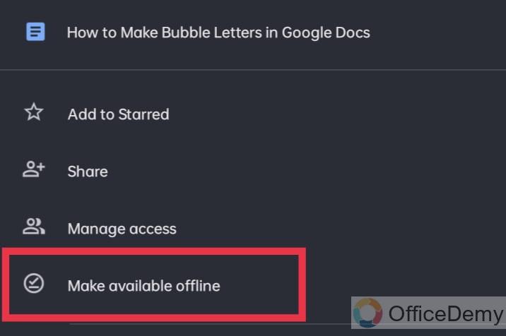 How to Make Google Docs Available Offline 24