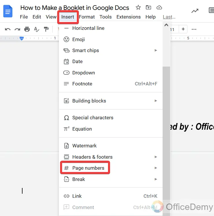 How to Make a Booklet in Google Docs 19