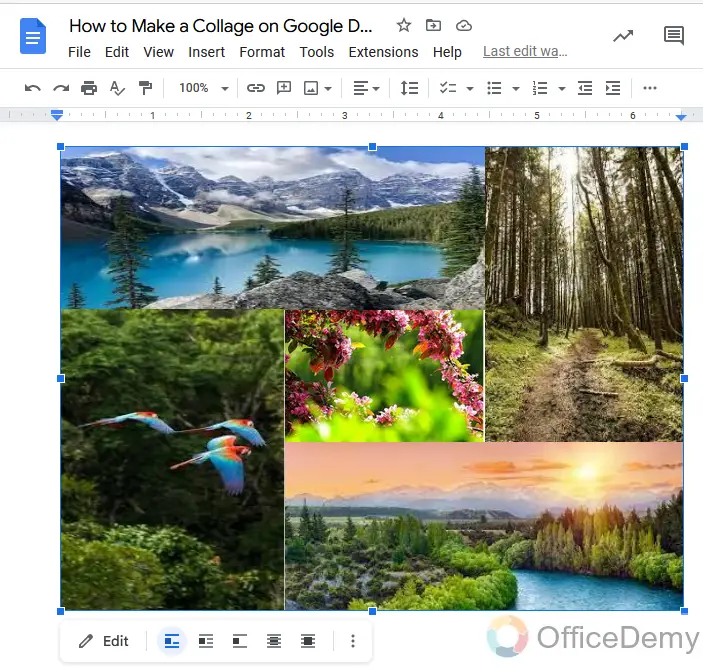 How to Make a Collage on Google Docs 10