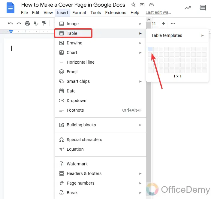 How to Make a Cover Page in Google Docs 6