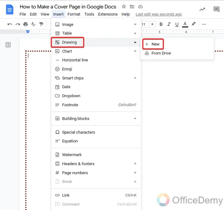 How to Make a Cover Page in Google Docs 9