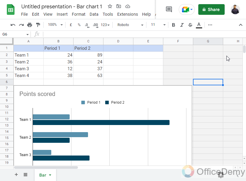 How to Make a Graph in Google Slides 5