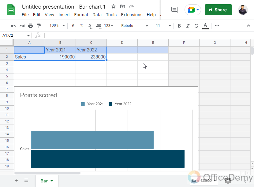 How to Make a Graph in Google Slides 7