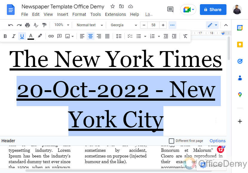 How to Make a Newspaper on Google Docs 15