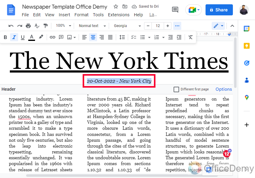 How to Make a Newspaper on Google Docs 16