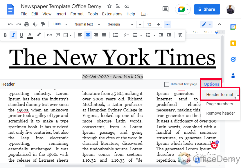 How to Make a Newspaper on Google Docs 17