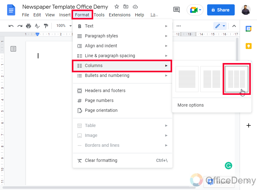 How to Make a Newspaper on Google Docs 2