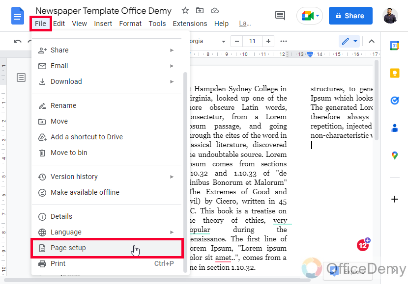 How to Make a Newspaper on Google Docs 4