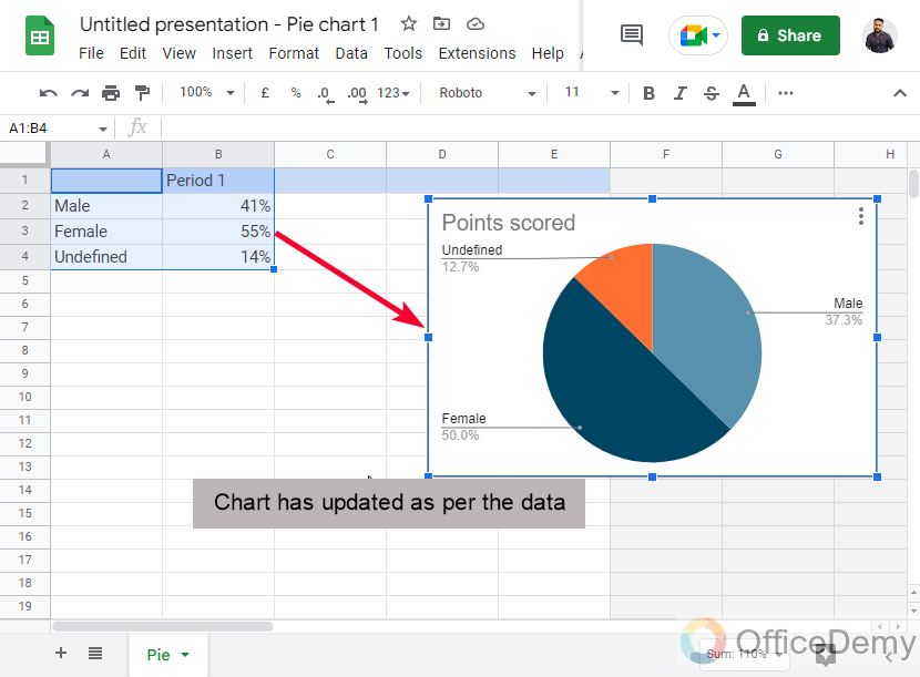 How to Make a Pie Chart in Google Slides 9