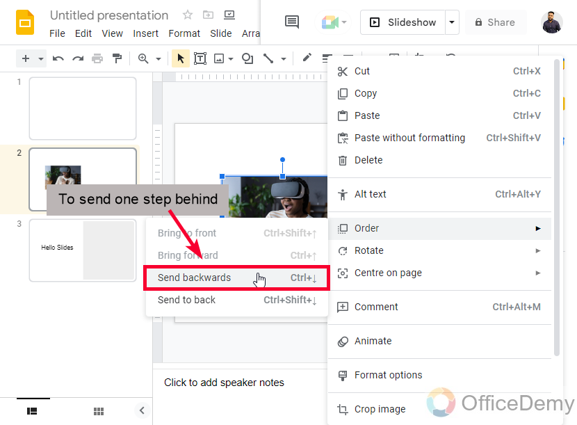 How to Put Image Behind Text in Google Slides 18