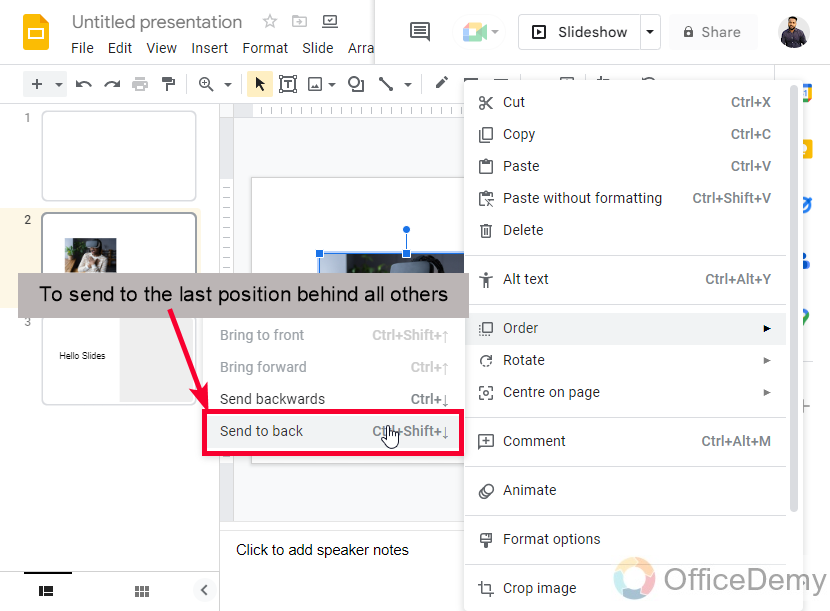 How to Put Image Behind Text in Google Slides 19
