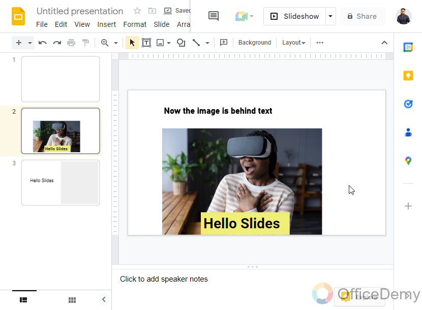 How to Put Image Behind Text in Google Slides 20