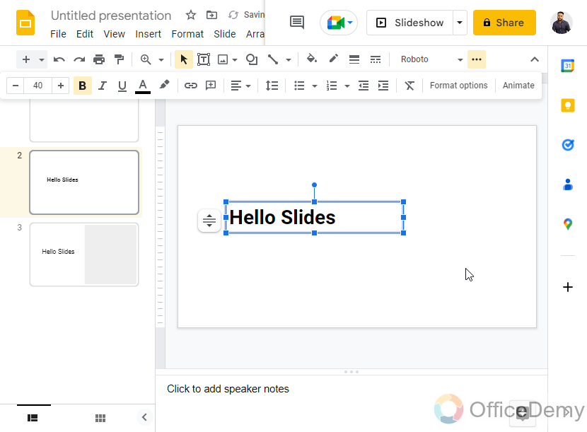 How to Put Image Behind Text in Google Slides 13