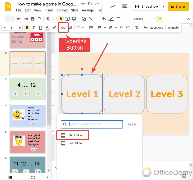 How to make a game in Google Slides 14