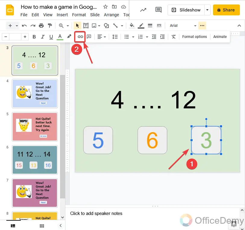 How to make a game in Google Slides 15