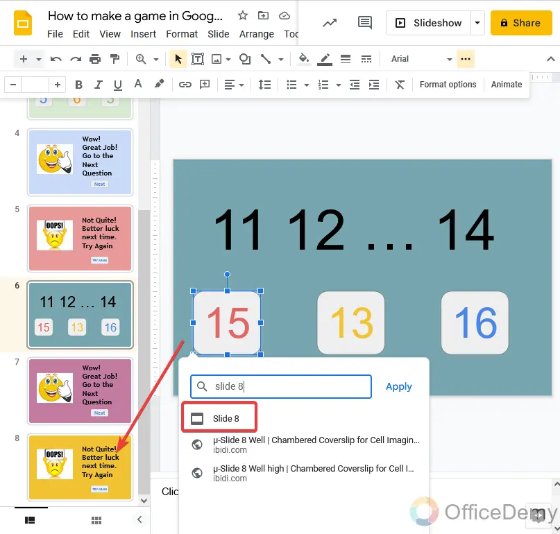 How to make a game in Google Slides 21