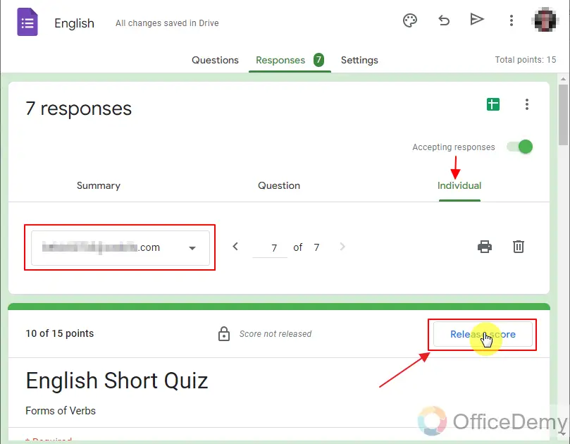 How to make quiz in Google Forms 26