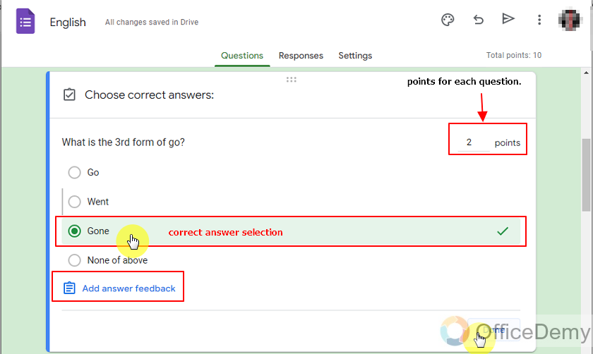 How to make quiz in Google Forms 5
