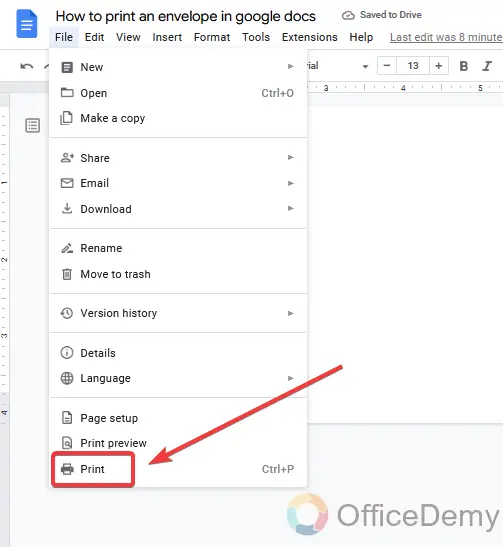 How to print envelope in google docs 16