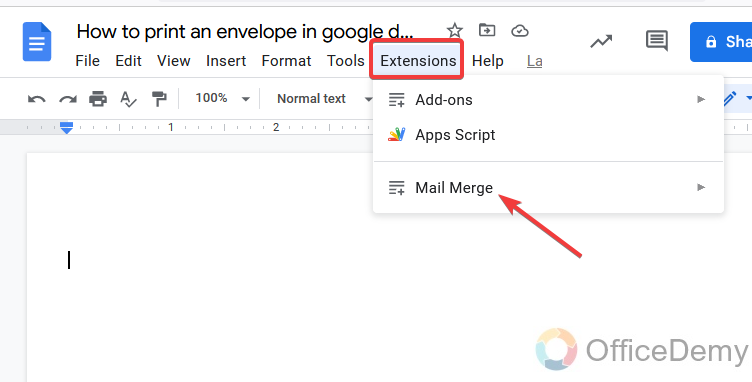 How to print envelope in google docs 8