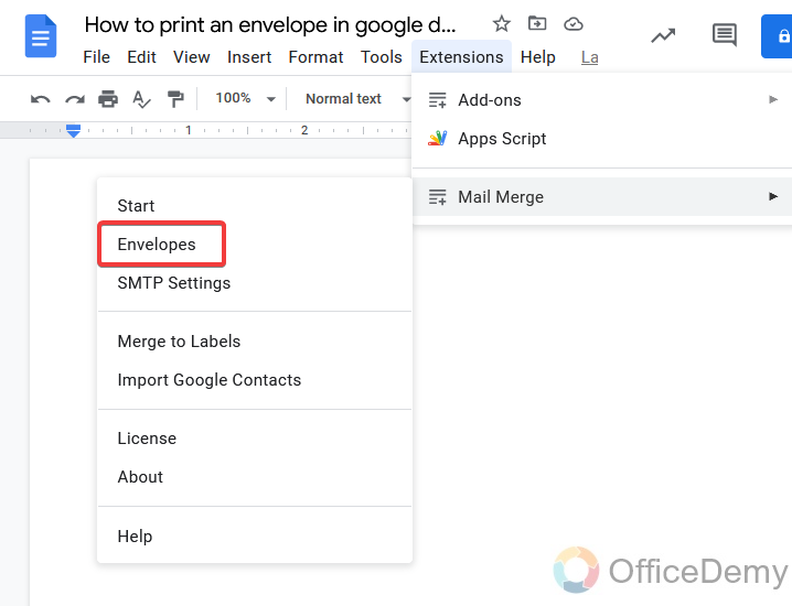 How to print envelope in google docs 9
