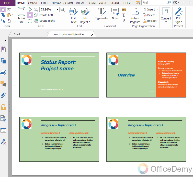 How to print multiple slides on one page in google slides 9