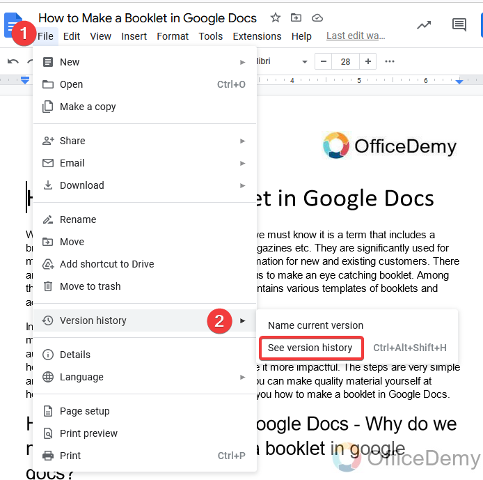 How to track changes in Google Docs 5