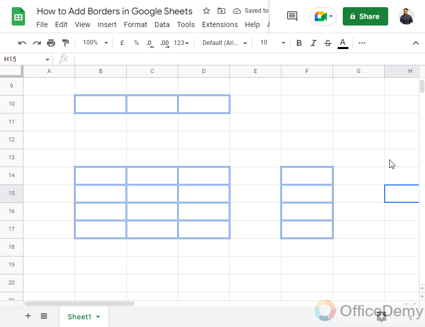 How to Add Borders in Google Sheets 21