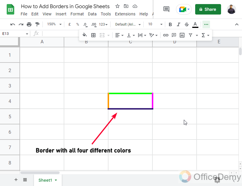 How to Add Borders in Google Sheets 22