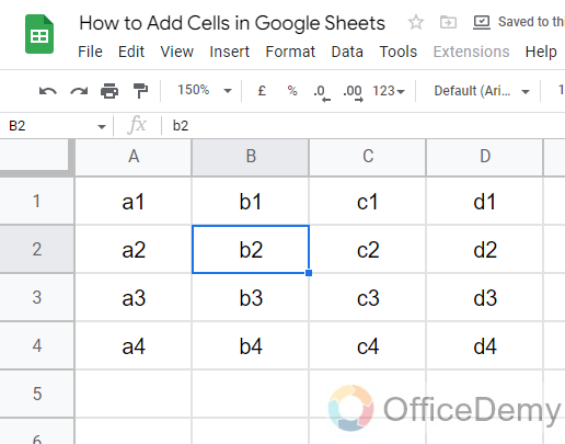 How to Add Cells in Google Sheets 1