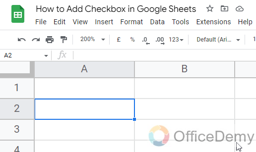 How to Add Checkbox in Google Sheets 1