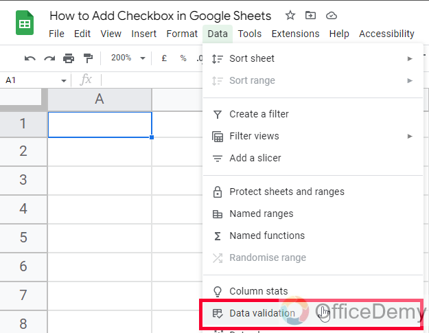 How to Add Checkbox in Google Sheets 5