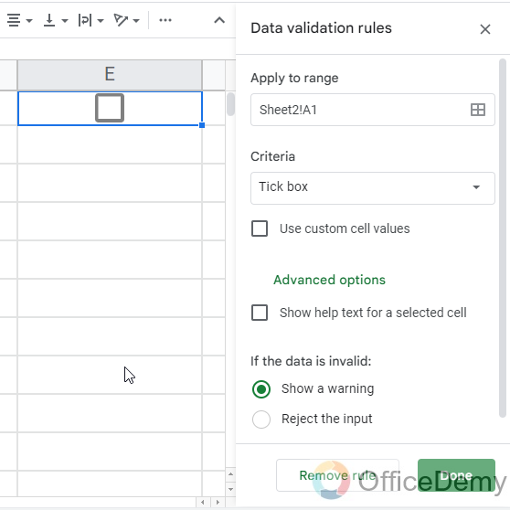 How to Add Checkbox in Google Sheets 9