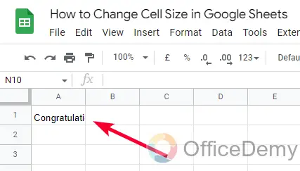 How to Change Cell Size in Google Sheets 1