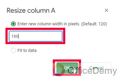How to Change Cell Size in Google Sheets 15