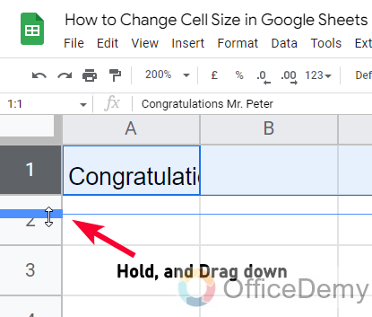 How to Change Cell Size in Google Sheets 4