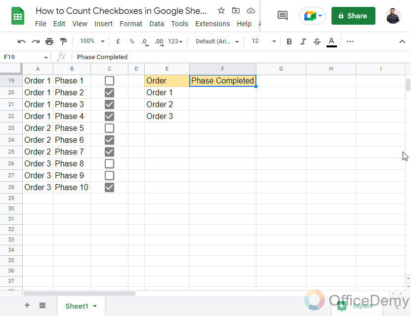 How to Count Checkboxes in Google Sheets 22