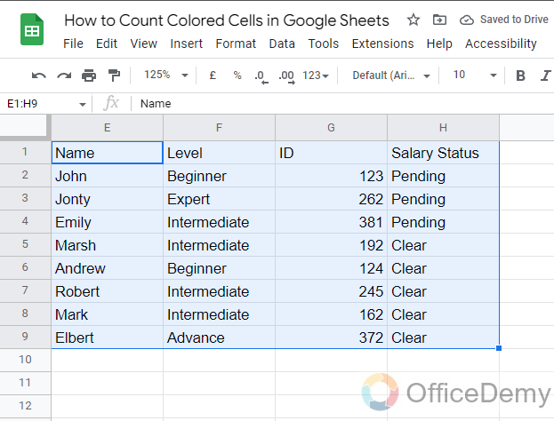 How to Count Colored Cells in Google Sheets 12