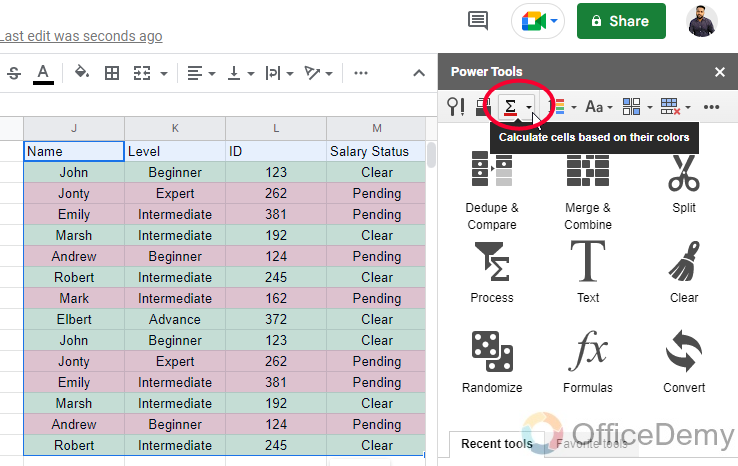 How to Count Colored Cells in Google Sheets 29