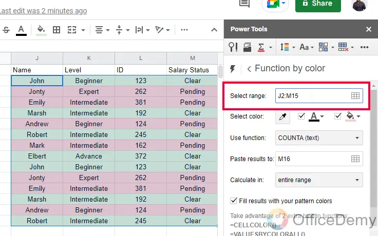How to Count Colored Cells in Google Sheets 31