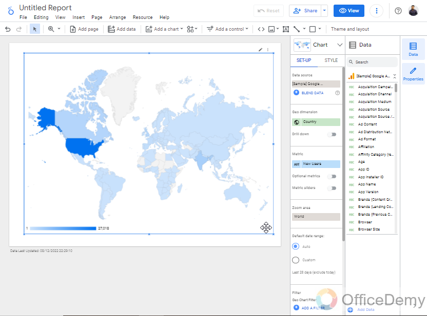 How to Create a Geo Chart in Google Data Studio 3