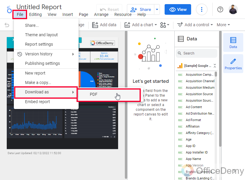 How to Export Google Data Studio Reports 3