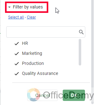 How to Filter in Google Sheets 18