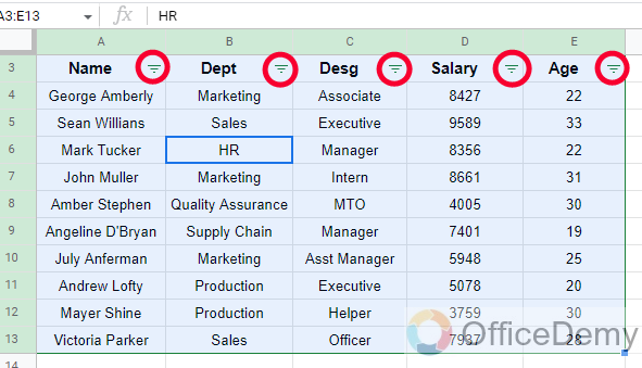 How to Filter in Google Sheets 4