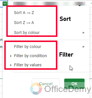 How to Filter in Google Sheets 6