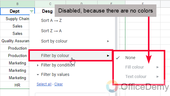 How to Filter in Google Sheets 12